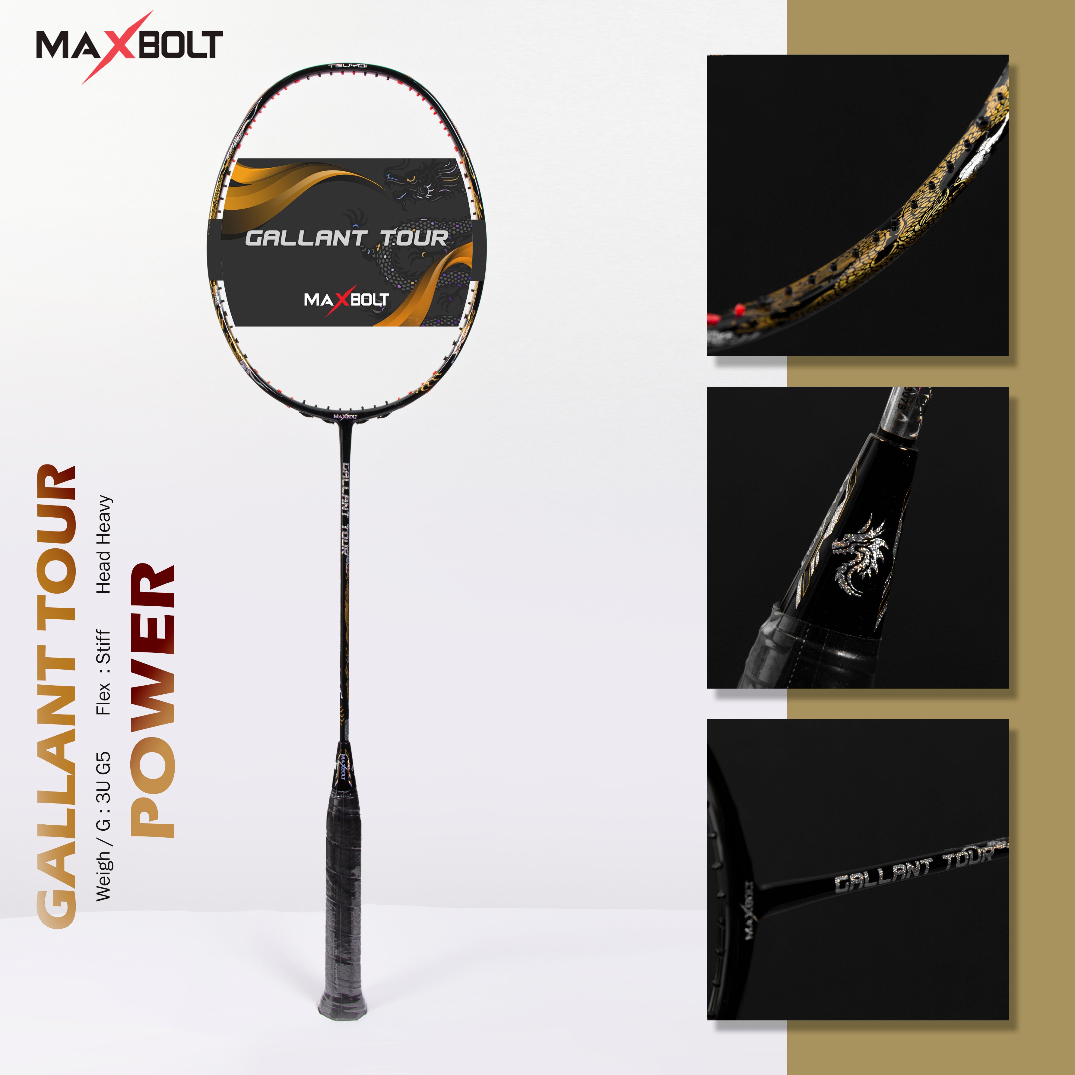MAXBOLT GALLANT TOUR LIMITED EDITION-BADMINTON RACKET – Maxbolt