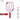 MAXBOLT SPADE WHITE/RED-PICKLEBALL PADDLE