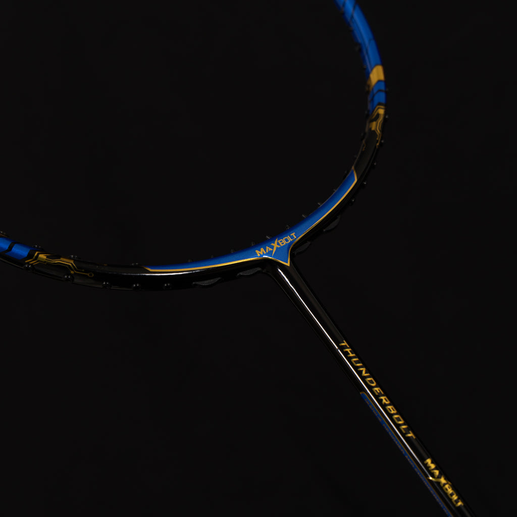 MAXBOLT THUNDERBOLT BLACK/BLUE-BADMINTON RACKET – Maxbolt